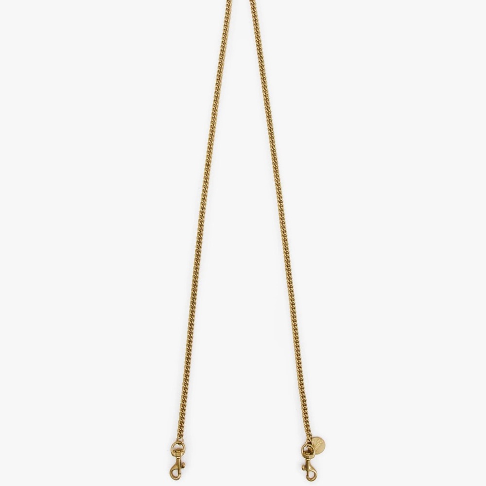 Clare V Chain Crossbody Strap Thin Brass